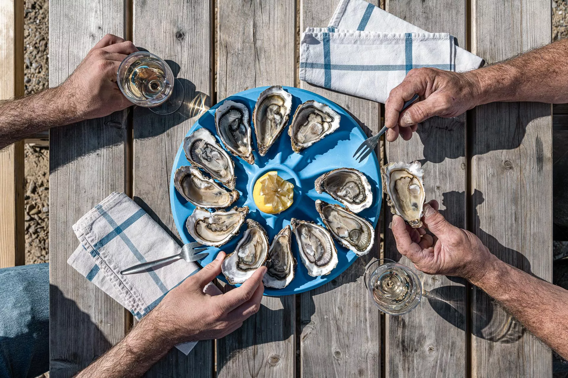 Cabane de dégustation huîtres